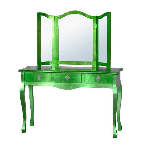 High Gloss Dressing Table - Green