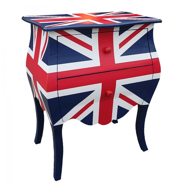 Union Jack Bedside Table