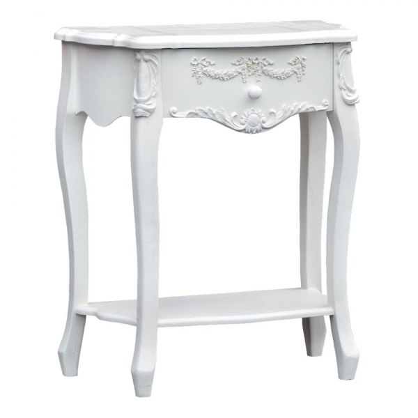 Boudoir Provence Side Table - White