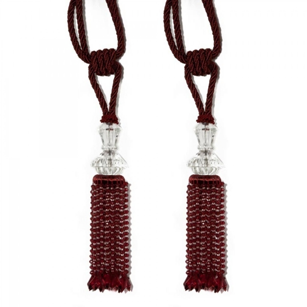 Wine Tassel with Crystal (Pair)