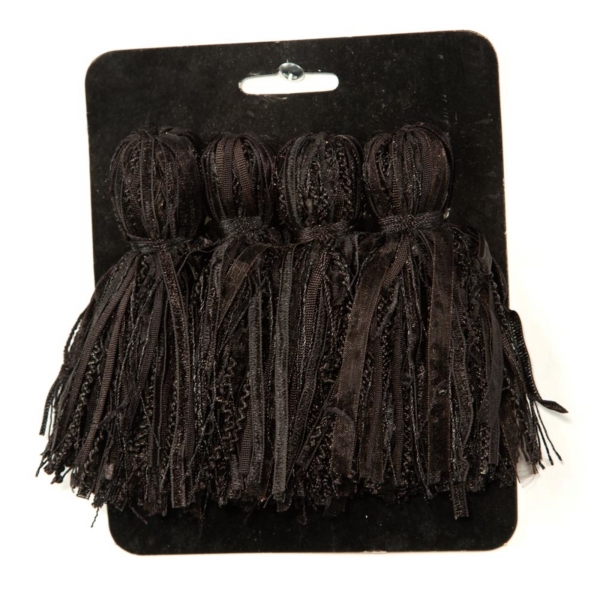 Black Tassel  - set of 4 pcs