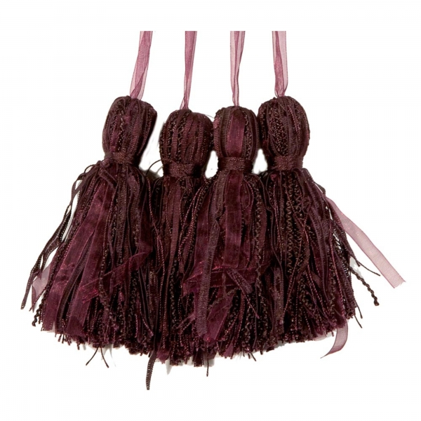 Purple Tassel  - set of 4 pcs
