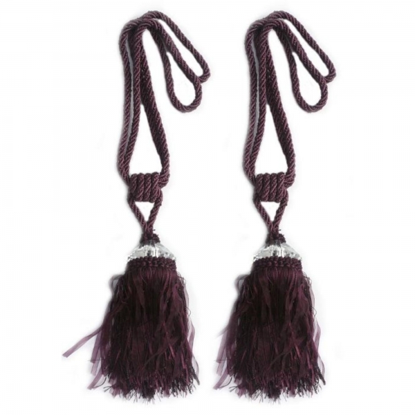 Wine Tassel with Crystal - pair