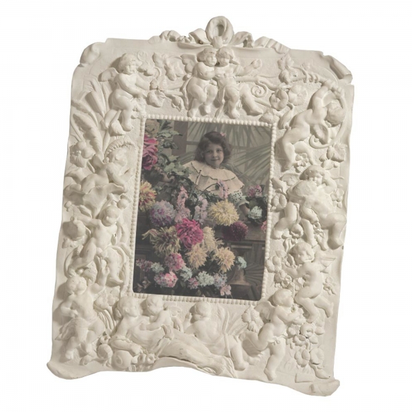 White Clay Paint Photo Frame
