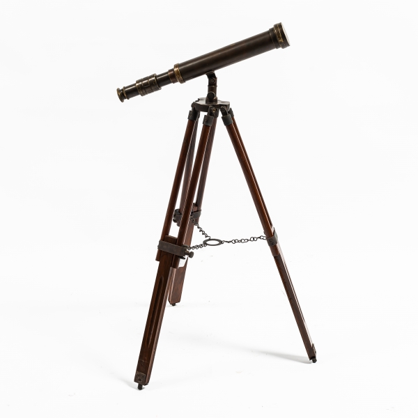 Antique Brass Telescope with Tripod 