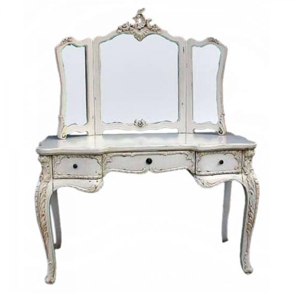 Antique White Dressing Table Set