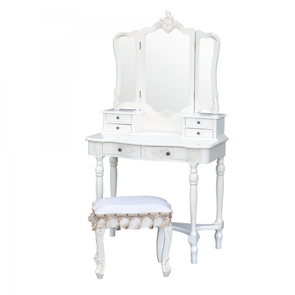 Boudoir Provence Dressing Table Set - Antique White