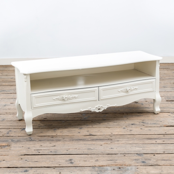 Rose White TV Media Unit - Soft White