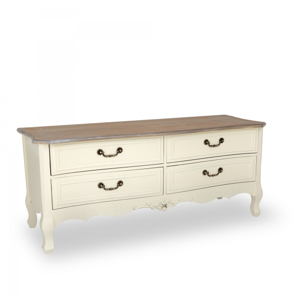Appleby Media Unit Low Cabinet - Antique White