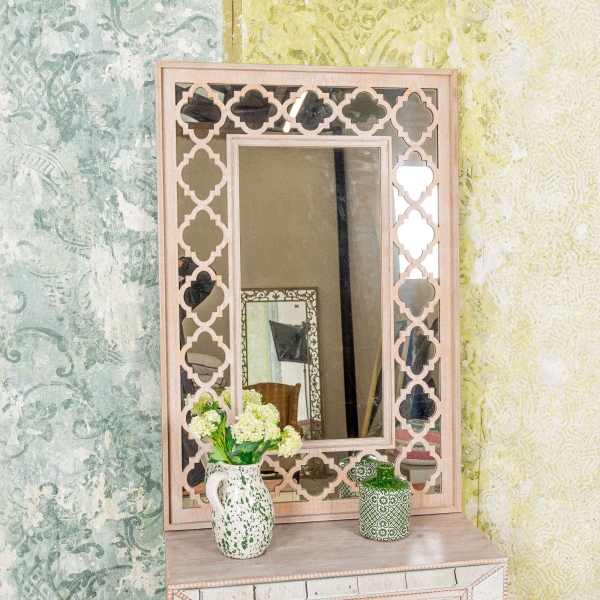 Wood Lattice Mirror