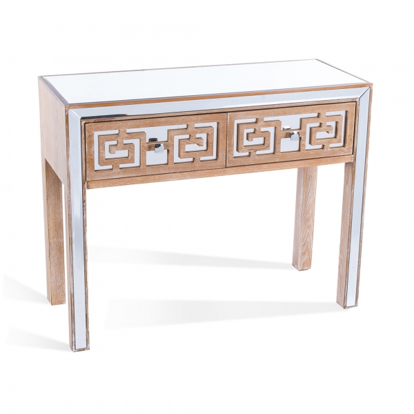 Labyrinth Mirrored Console Table
