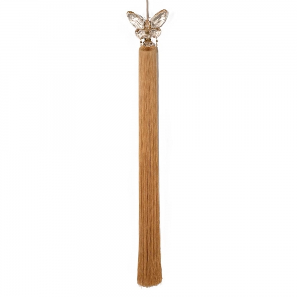Honey/Champagne Tassel with Crystal