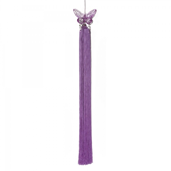 Lilac Tassel with Crystal