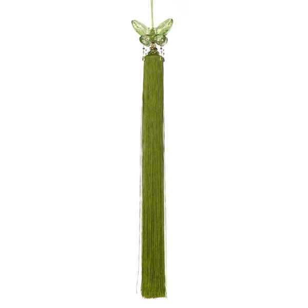 Mint Green Tassel with Crystal