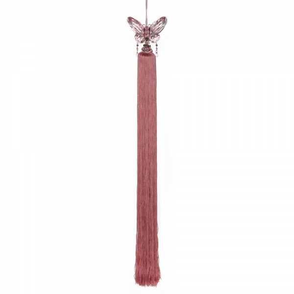 Pink Tassel with Crystal