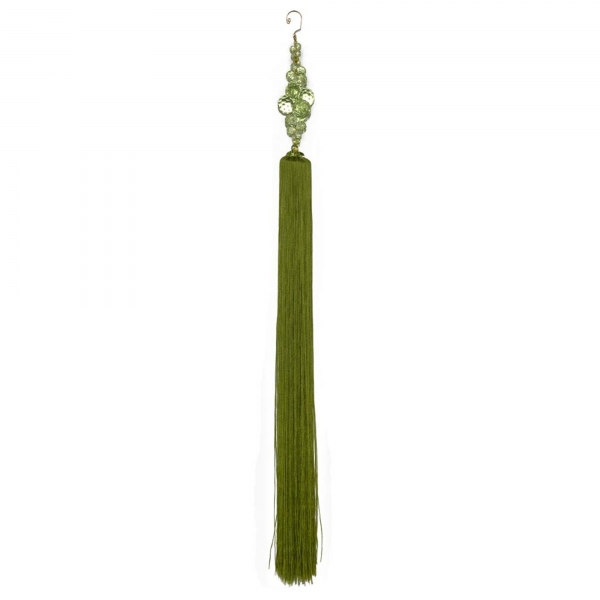 Mint Green  Long Tassel with Crystal