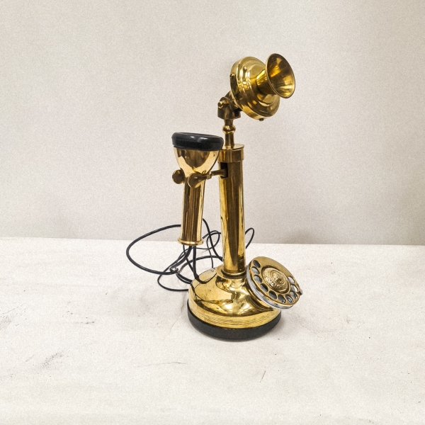 Candlestick Vintage Telephone Brass