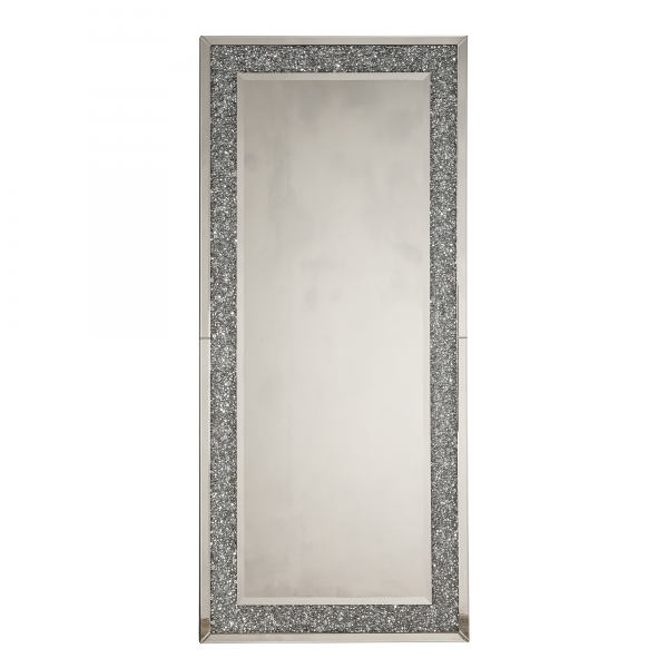 Crushed Diamond Floor Mirror