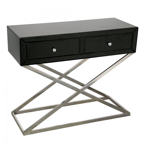 Contemporary Console Table - Black