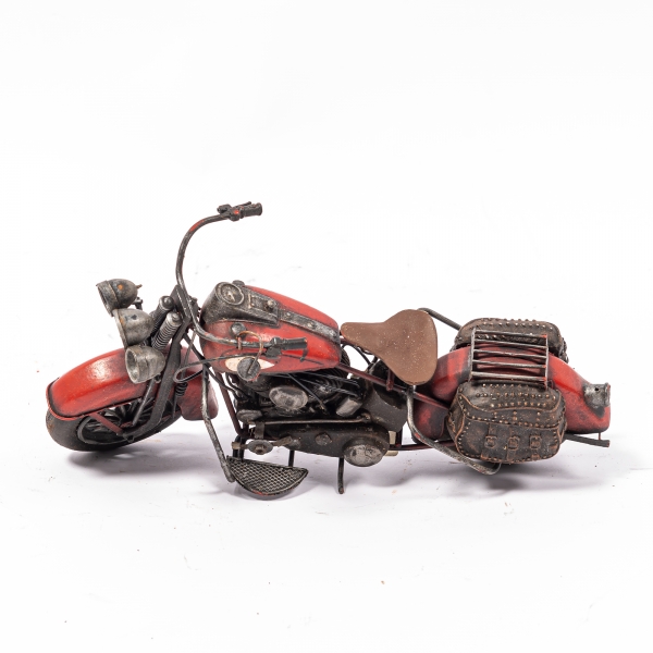 Vintage Red Motorcycle