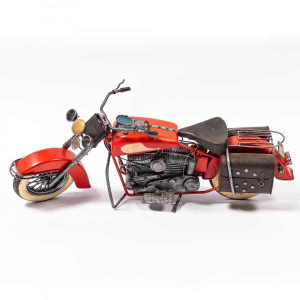 Vintage Red Motorcycle
