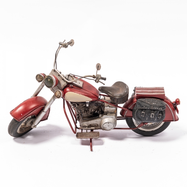 Vintage Red Motorcycle