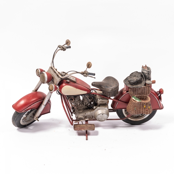 Vintage Red Motorcycle