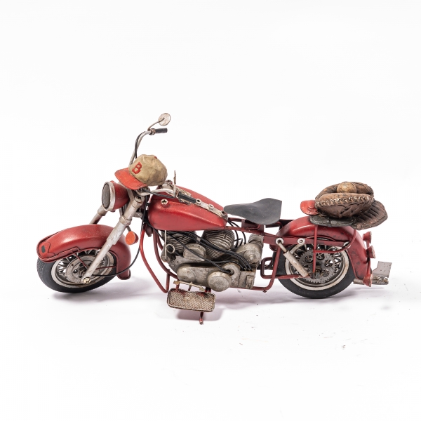Vintage Red Motorcycle