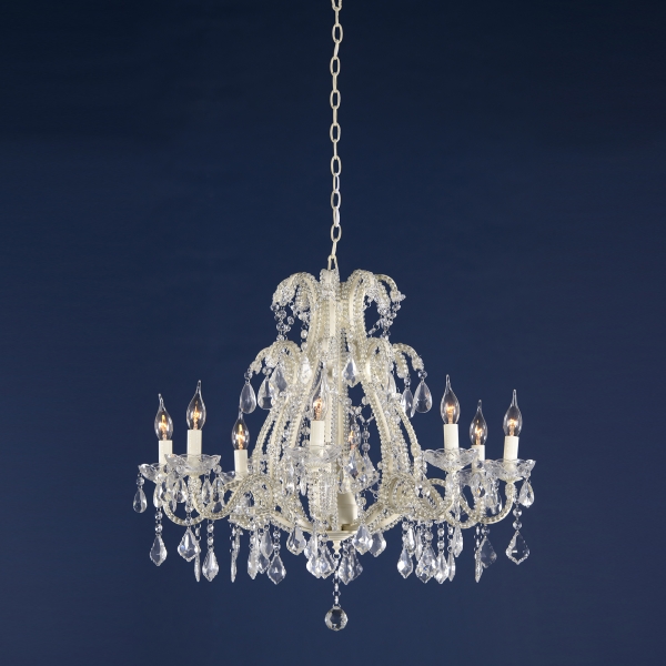 Marie Therese 8 Light Chandelier - Cream 