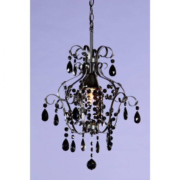 Marie Therese Single Light Chandelier - Black
