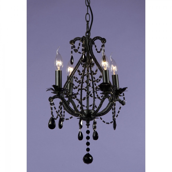 Marie Therese 4 Light Chandelier - Black