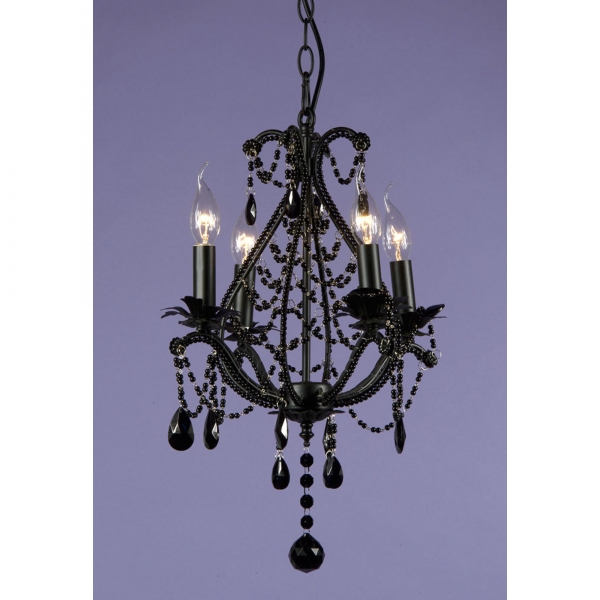 Marie Therese 4 Light Chandelier - Black