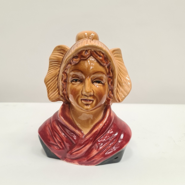 Majolica Style Lady Money Box