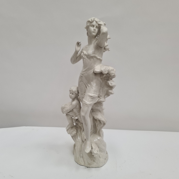 Crackle Glaze Art Nouveau Lady