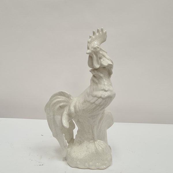 Crackle Glaze Porcelain Cockerel 