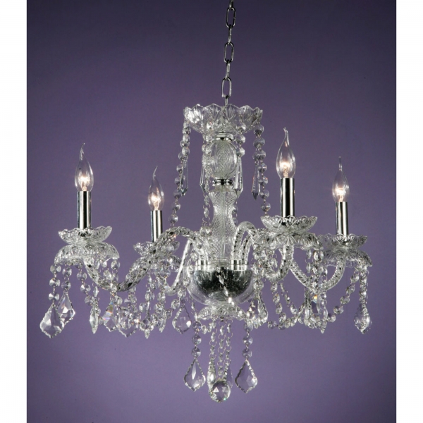 4 Light Chandelier - Chrome