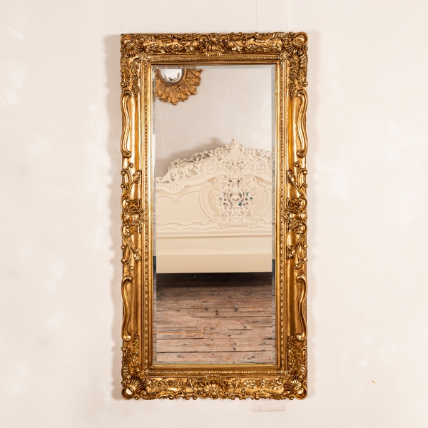 Estella Gold Bevelled Floor Mirror