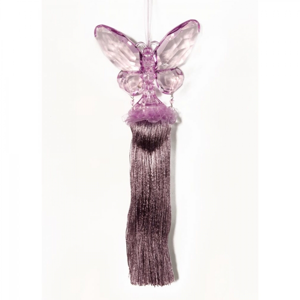 Butterfly with Tassel - Lilac