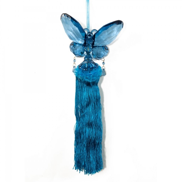 Butterfly with Tassel - Turkish Blue