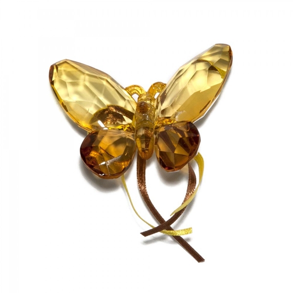 Gold & Copper Butterfly with Ribbon