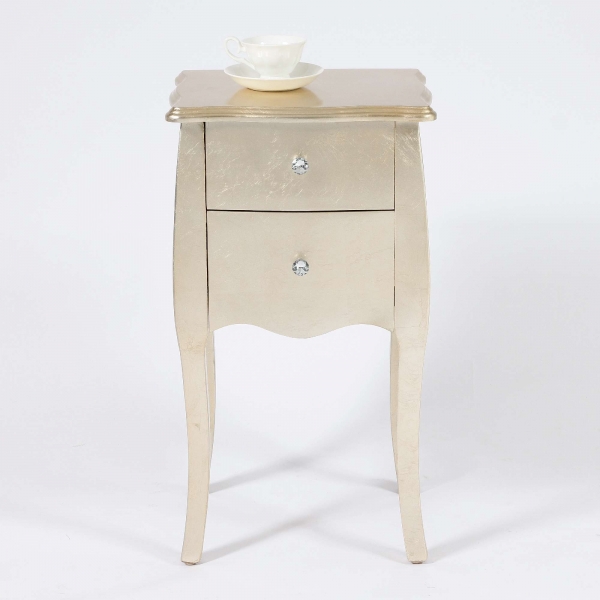 The Alchemist Bedside Table - Gold Gilt Leaf