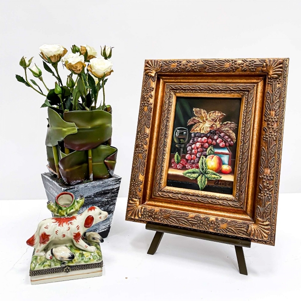 Vintage Gold Painting Wall Art - Fruits