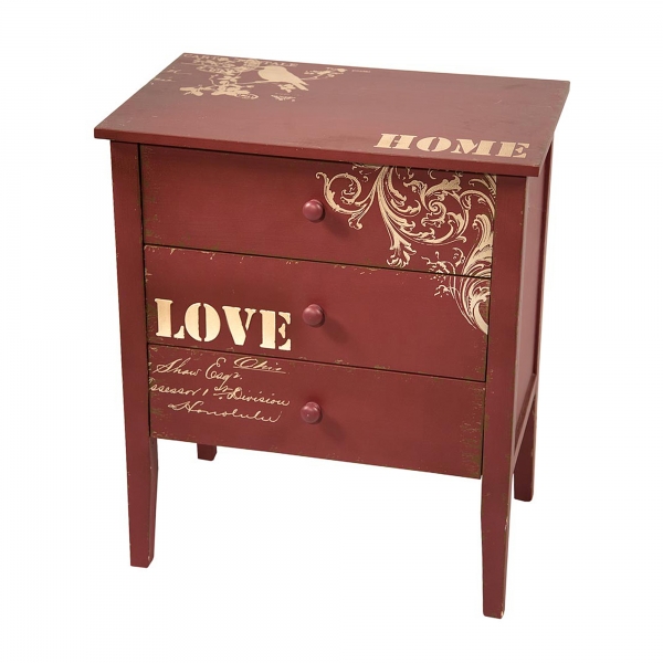 Just Mulberry Bedside Table - Pink