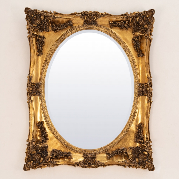 Beth Gold Overmantle Mirror