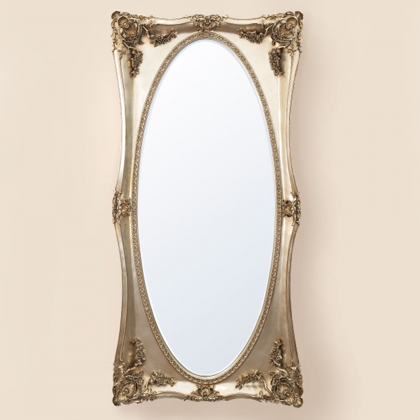 Beth Champagne Floor Mirror