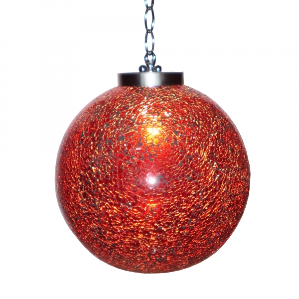 Sparkle Globe Ceiling Light - Red