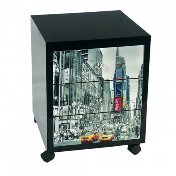 Urban Chic Bedside Table - Black
