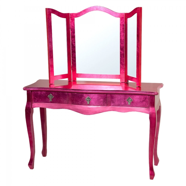 High Gloss Dressing Table - Pink