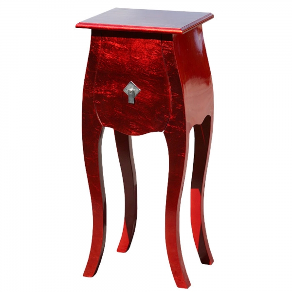 High Gloss Red Bedside Cabinet