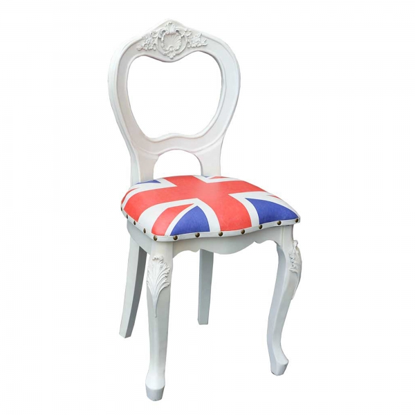 Union Jack Dining Chair - White